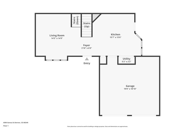 2,555/Mo, 4590 Genoa St Denver, CO 80249 Floor Plan View 2