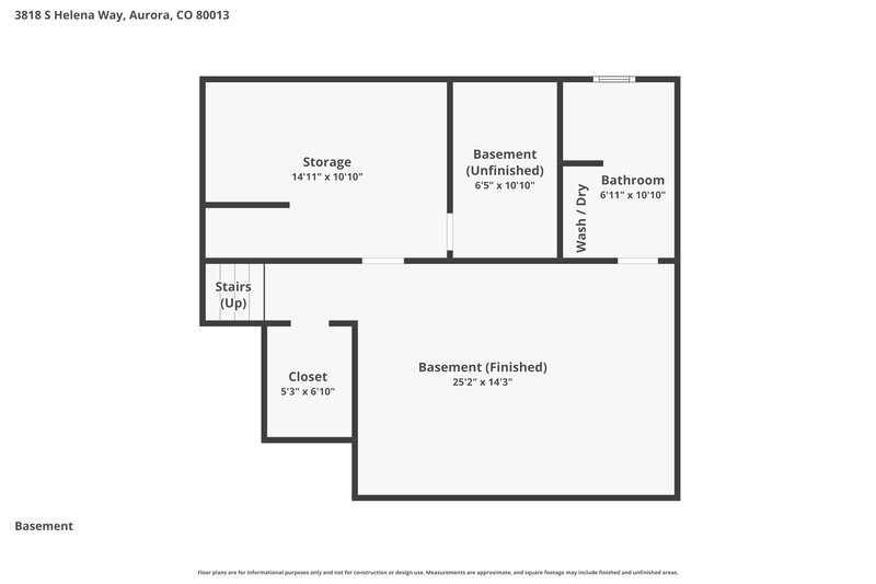 3,060/Mo, 3818 S Helena Way Aurora, CO 80013 Floorplan View 2