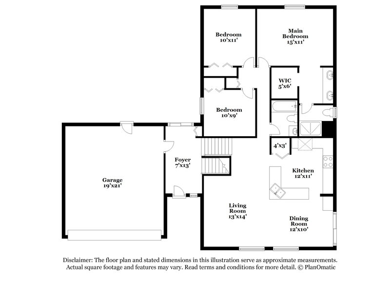 2,050/Mo, 7395 Windy Peak Dr Colorado Springs, CO 80911 Floor Plan View