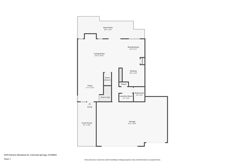 3,055/Mo, 5476 Stetson Meadows Dr Colorado Springs, CO 80922 Floor Plan View 2