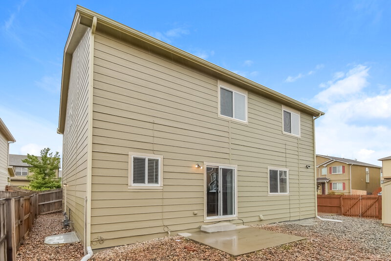 2,795/Mo, 7306 Running Deer Way Colorado Springs, CO 80922 Rear View