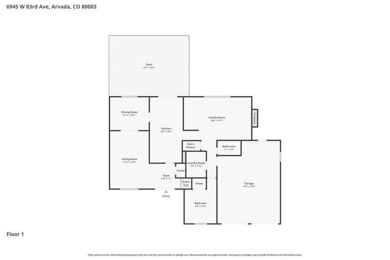 3,725/Mo, 6945 W 83rd Ave Arvada, CO 80003 Floorplan View