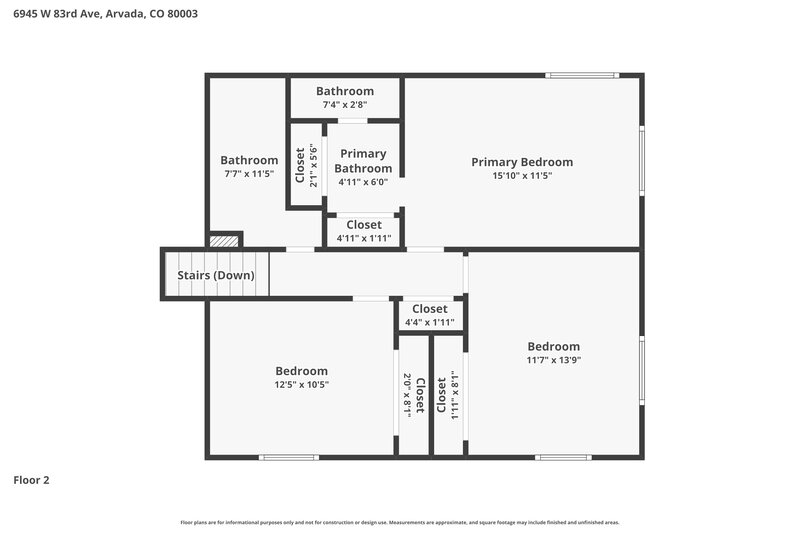 3,725/Mo, 6945 W 83rd Ave Arvada, CO 80003 Floorplan View 2