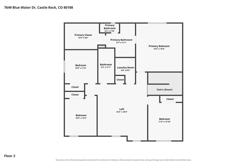 3,205/Mo, 7649 Blue Water Dr Castle Rock, CO 80108 Floor Plan View 2