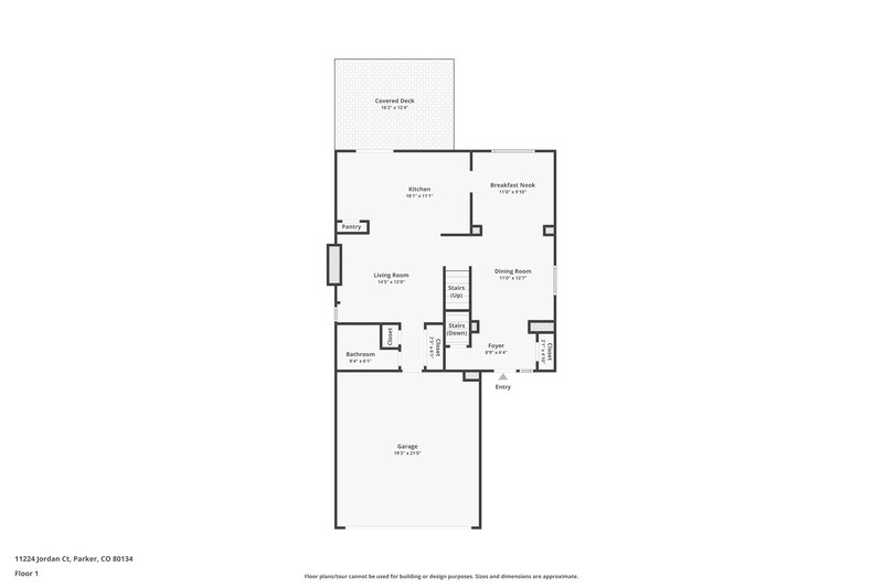 3,115/Mo, 11224 Jordan Ct Parker, CO 80134 Floor Plan View