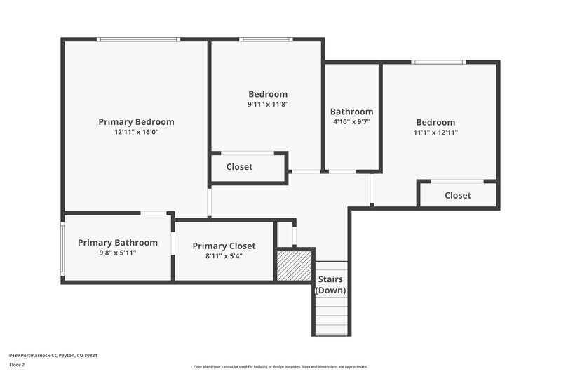 2,370/Mo, 9489 Portmarnock Ct Peyton, CO 80831 Floor Plan View 3