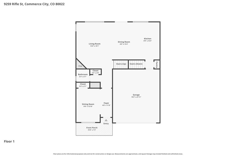 3,470/Mo, 9259 Rifle St Commerce City, CO 80022 Floor Plan View 2