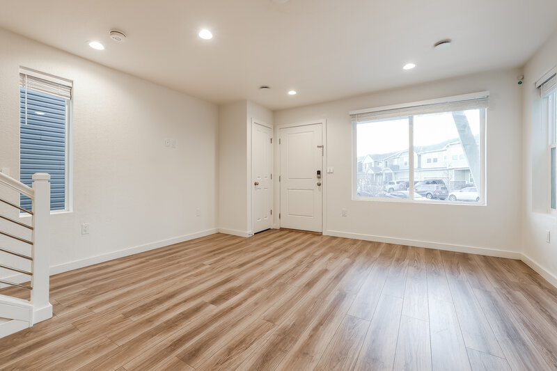 2,240/Mo, 4735 N. Tower Drive Denver, CO 80249 Living Room View 2