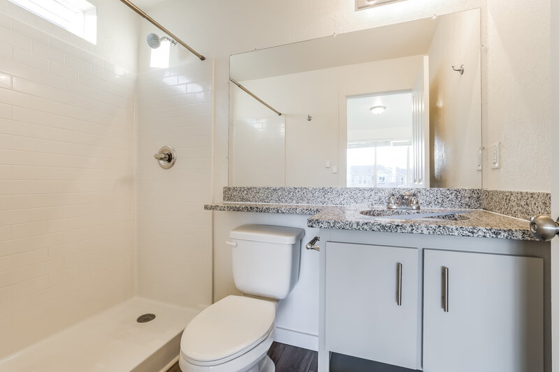 2,240/Mo, 4735 N. Tower Drive Denver, CO 80249 Main Bathroom View