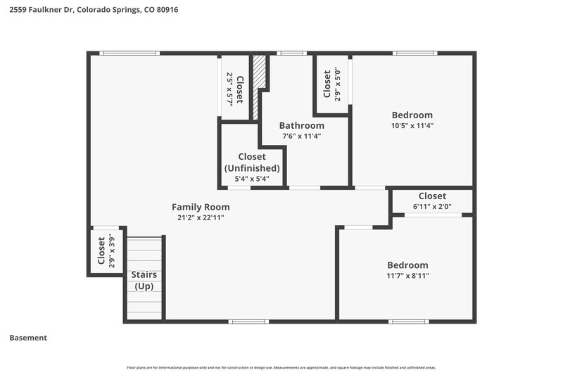 2,175/Mo, 2559 Faulkner Dr Colorado Springs, CO 80916 Floorplan View 2