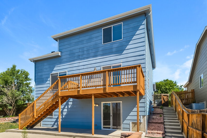 2,195/Mo, 7242 Arrowroot Ave Colorado Springs, CO 80922 Rear View