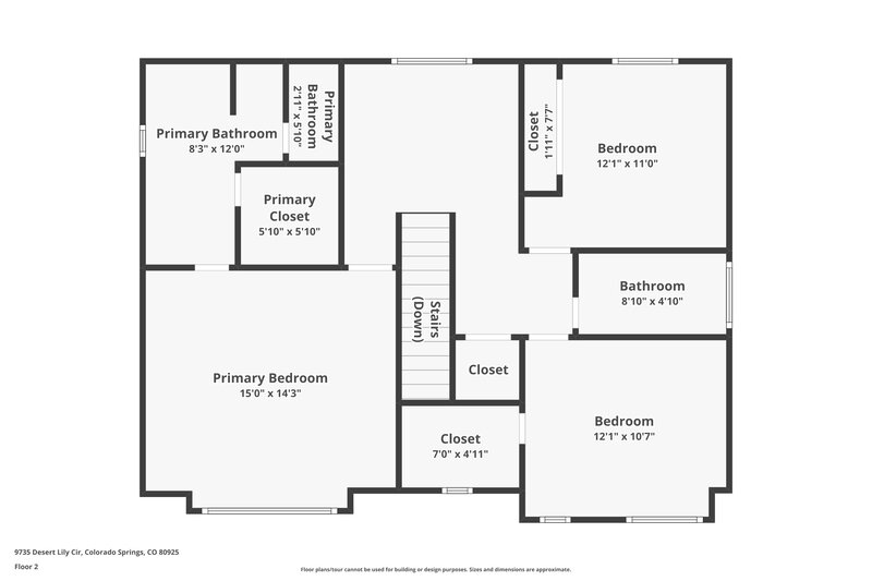 2,345/Mo, 9735 Desert Lily Cir Colorado Springs, CO 80925 Floor Plan View 2