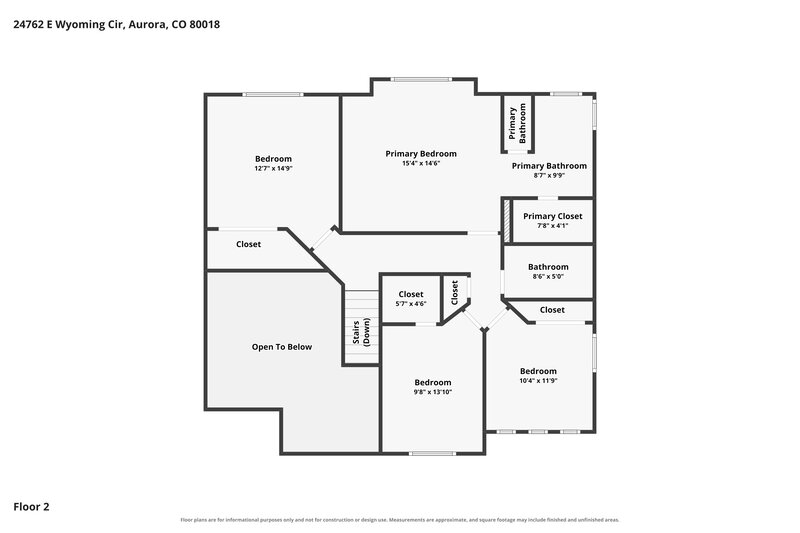 3,245/Mo, 24762 E Wyoming Cir Aurora, CO 80018 Floor Plan View 2