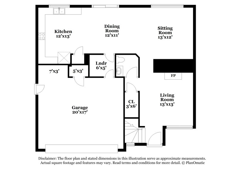3,175/Mo, 12492 S Bellisario Creek Ct Parker, CO 80134 Floor Plan View