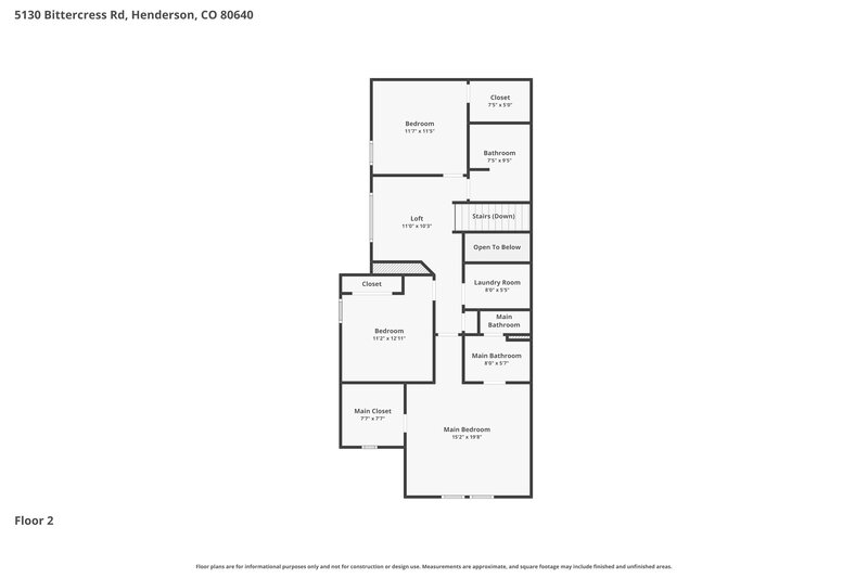 2,790/Mo, 5130 Bittercress Rd Brighton, CO 80640 Floor Plan View 2