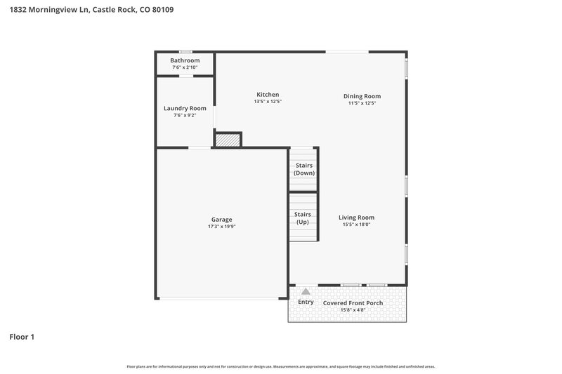 3,375/Mo, 1832 Morningview Ln Castle Rock, CO 80109 Floorplan View 2