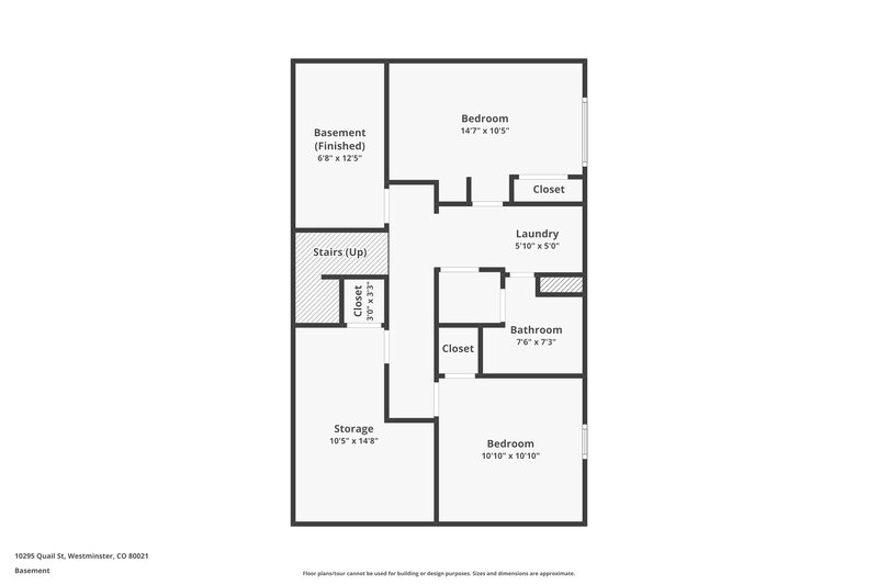 3,050/Mo, 10295 Quail St Westminster, CO 80021 Floor Plan View