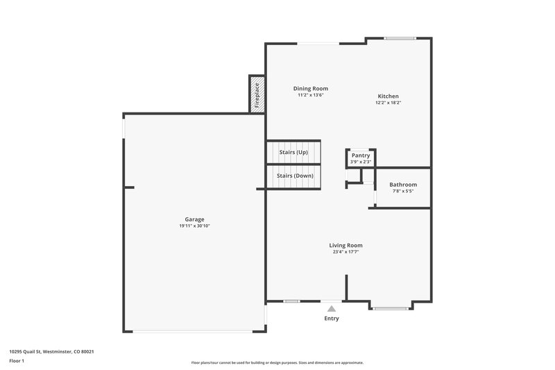 3,050/Mo, 10295 Quail St Westminster, CO 80021 Floor Plan View 2
