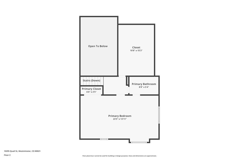 3,050/Mo, 10295 Quail St Westminster, CO 80021 Floor Plan View 3