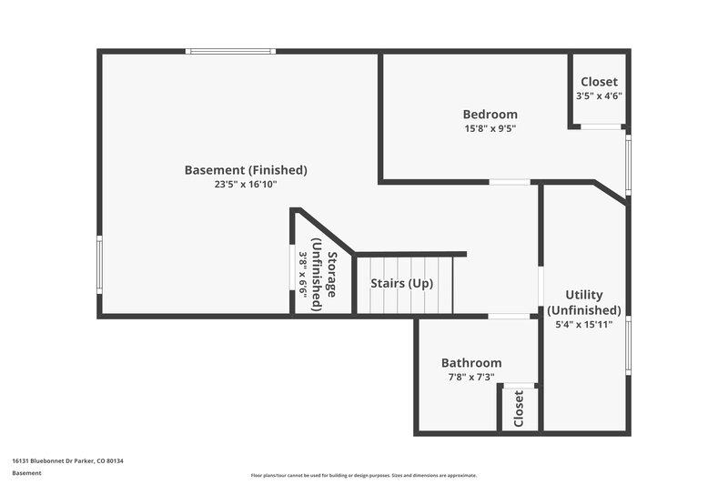 2,950/Mo, 16131 Bluebonnet Dr Parker, CO 80134 Floor Plan View 3