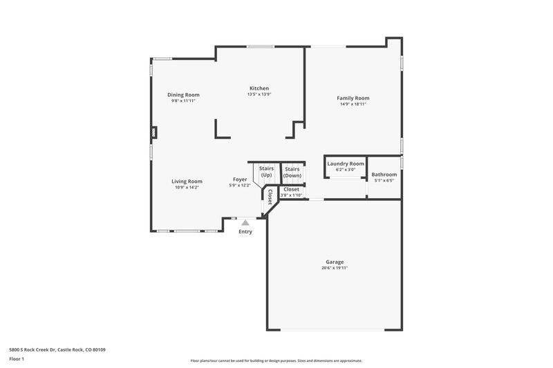 2,975/Mo, 5800 S Rock Creek Dr Castle Rock, CO 80109 Floor Plan View 2