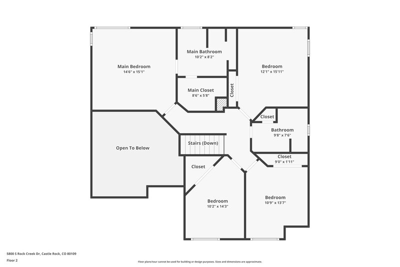 2,975/Mo, 5800 S Rock Creek Dr Castle Rock, CO 80109 Floor Plan View 3