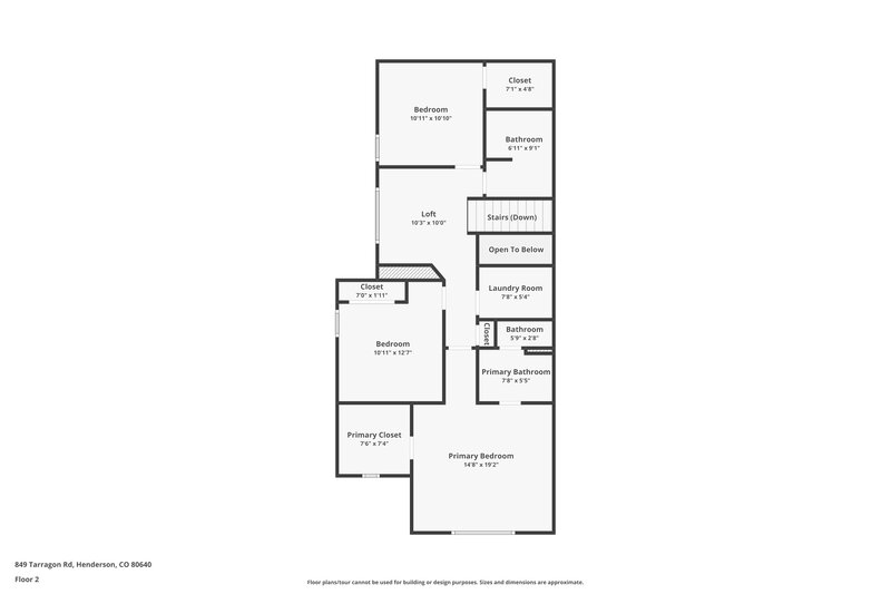 2,565/Mo, 849 Tarragon Rd Brighton, CO 80640 Floorplan View 2