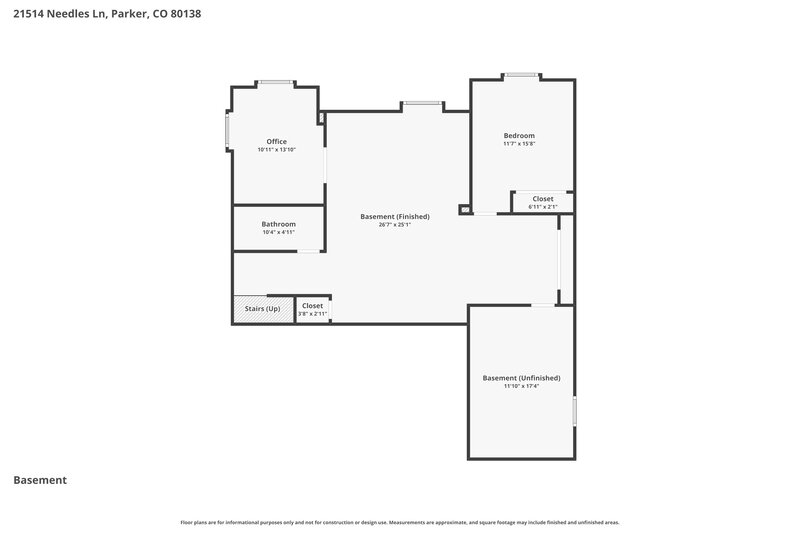 3,505/Mo, 21514 Needles Ln Parker, CO 80138 Floor Plan View