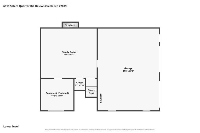 1,875/Mo, 6819 Salem Quarter Rd Belews Creek, NC 27009 Floor Plan View 2