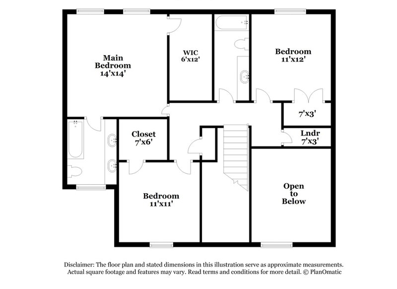 1,625/Mo, 2650 Chatfield Dr Winston-Salem, NC 27103 Floorplan View 2