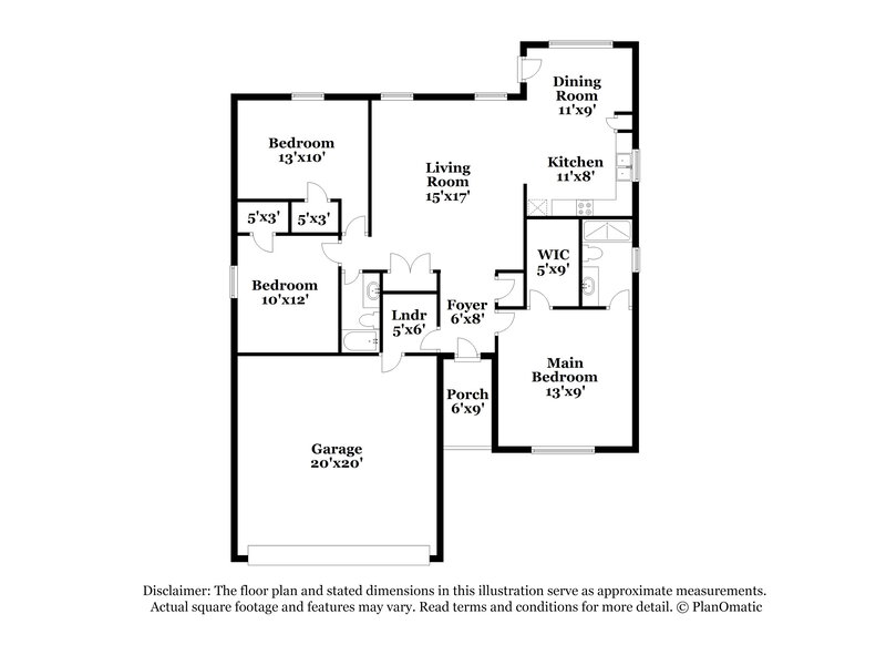 1,715/Mo, 2012 Embark Dr Winston-Salem, NC 27107 Floor Plan View