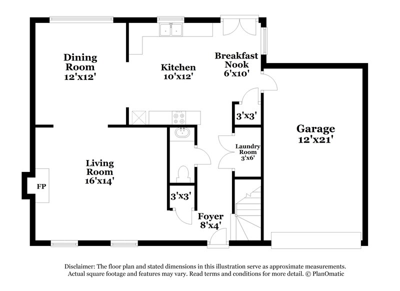 1,975/Mo, 2424 Glen Laurel Dr Greensboro, NC 27406 Floorplan View