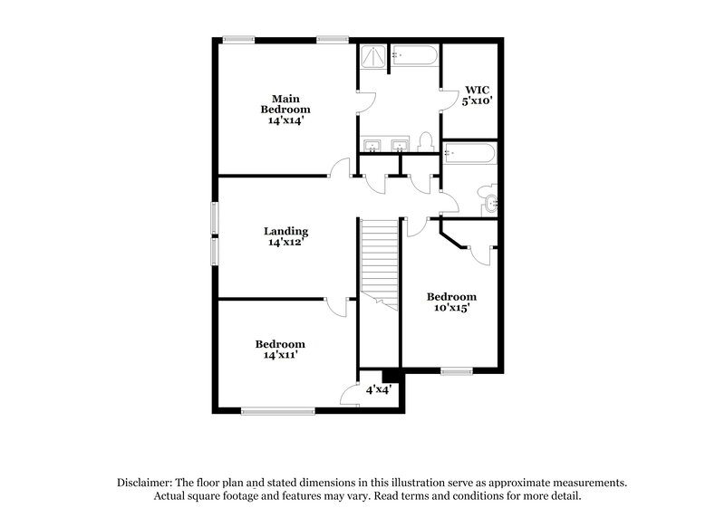 2,030/Mo, 3704 Sweet Birch Dr Greensboro, NC 27406 Floor Plan View