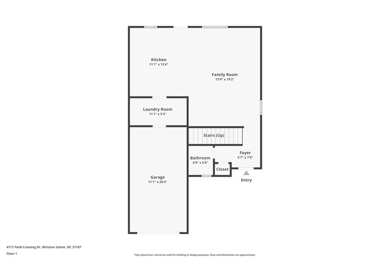 1,785/Mo, 4117 Field Crossing Dr Winston-Salem, NC 27107 Floor Plan View