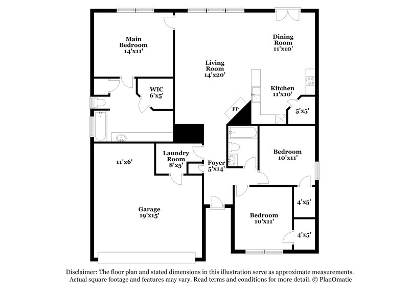 1,595/Mo, 1930 Hanna Trace Winston-Salem, NC 27127 Floor Plan View
