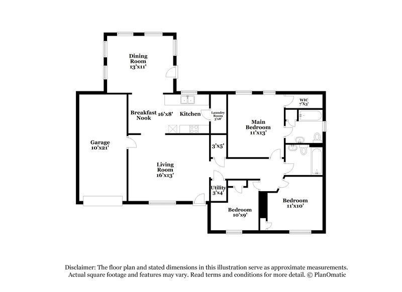 1,795/Mo, 609 Herman Gist Rd Greensboro, NC 27401 Floor Plan View