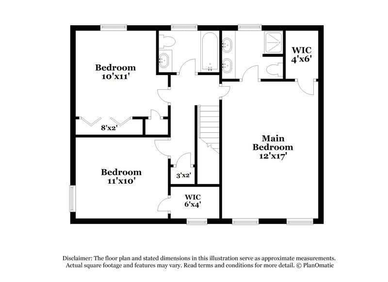 1,895/Mo, 4108 Sunbury Dr Greensboro, NC 27405 Floor Plan View