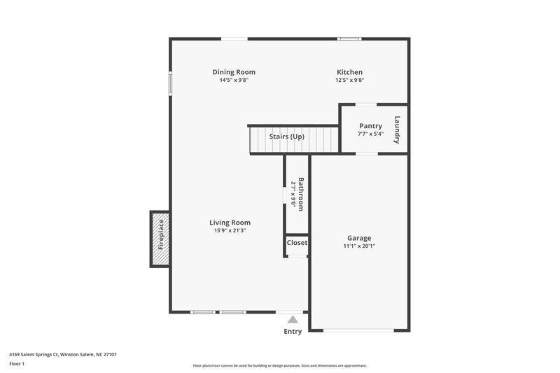 1,695/Mo, 4169 Salem Springs Ct Winston-Salem, NC 27107 Floor Plan View