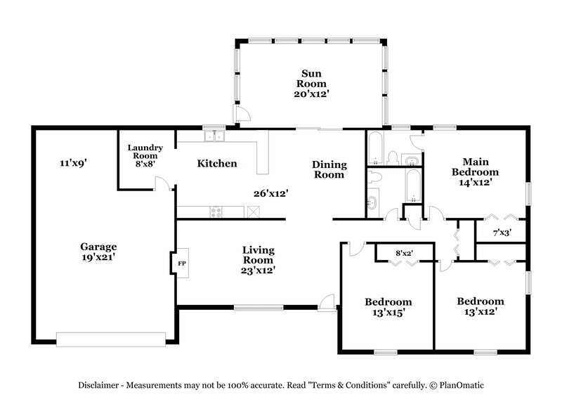 1,855/Mo, 7163 Smokerise Ln Kernersville, NC 27284 Floor Plan View