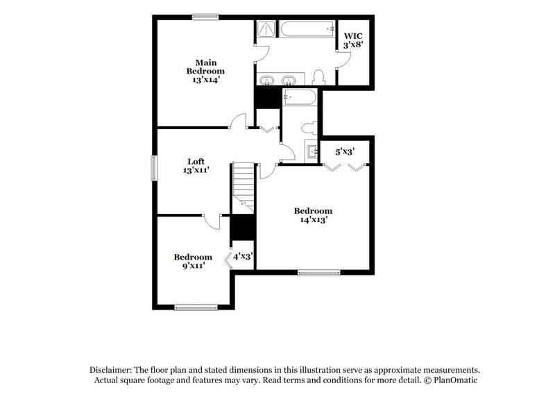 1,740/Mo, 4387 Joseph Samuels Dr Winston-Salem, NC 27105 Floor Plan View 2
