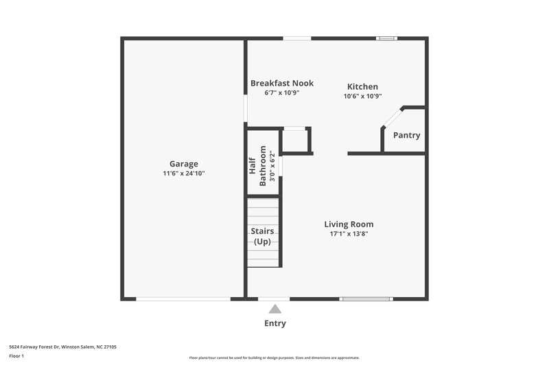 1,600/Mo, 5624 Fairway Forest Dr Winston-Salem, NC 27105 Floor Plan View 2