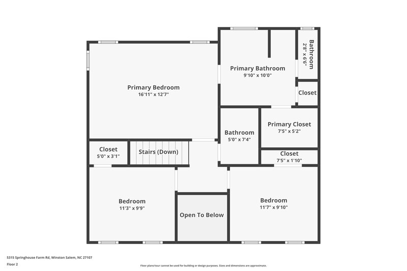 1,945/Mo, 5315 Springhouse Farm Rd Winston-Salem, NC 27107 Floor Plan View 2