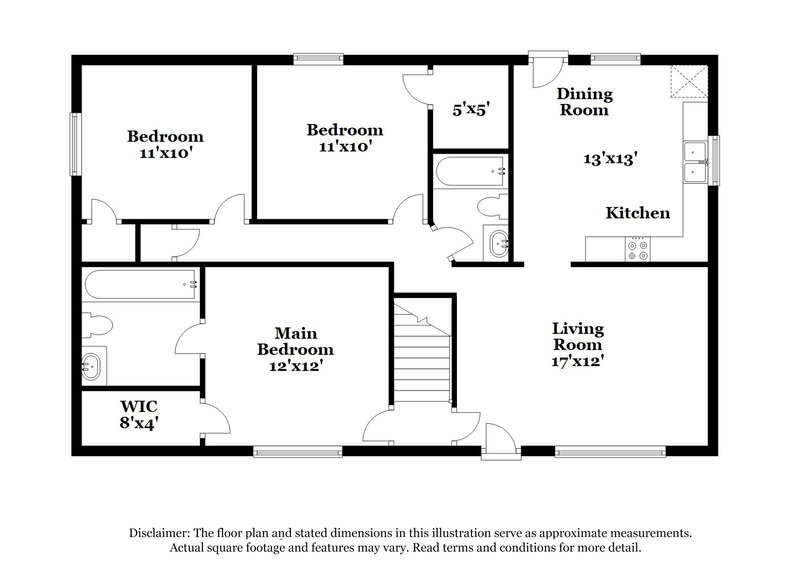 1,470/Mo, 4655 Beckel Rd Winston-Salem, NC 27127 Floor Plan View