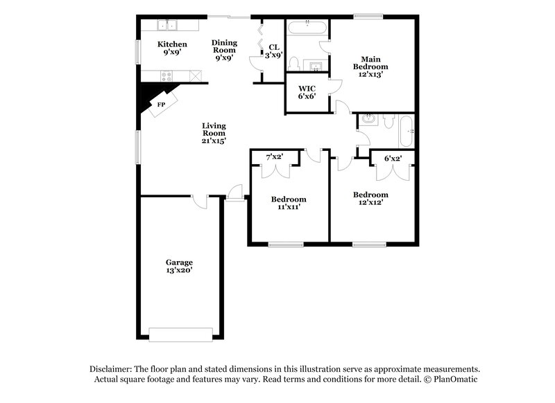 1,760/Mo, 2650 Stratford Lake Rd Winston-Salem, NC 27103 Floor Plan View