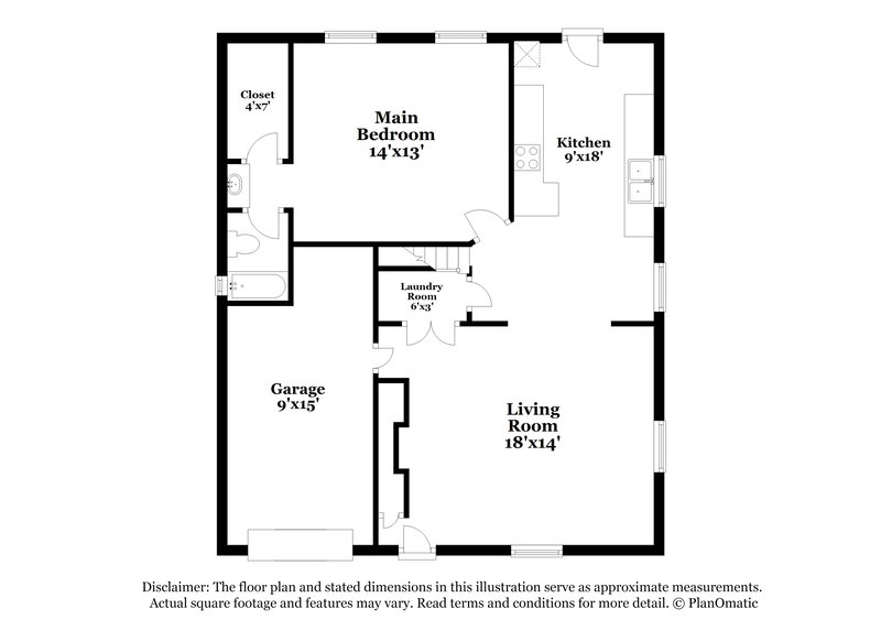 1,575/Mo, 1650 Sandersted Village Circle Winston-Salem, NC 27103 Floor Plan View
