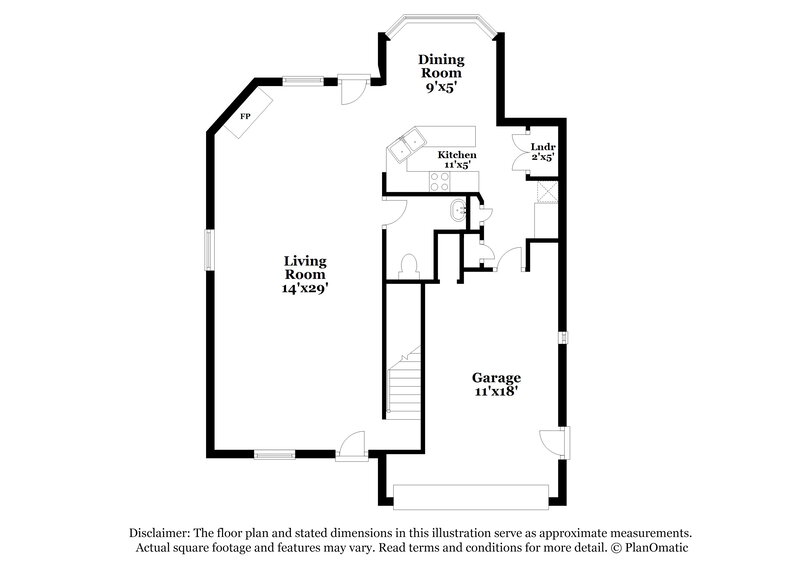 2,065/Mo, 4504 Stephen Oaks Way Greensboro, NC 27405 Floorplan View