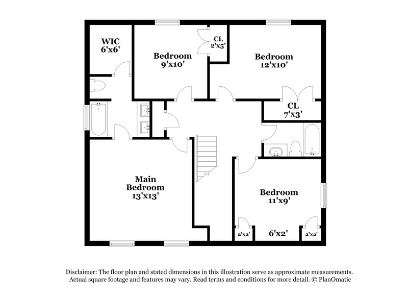 2,065/Mo, 4504 Stephen Oaks Way Greensboro, NC 27405 Floorplan View 2