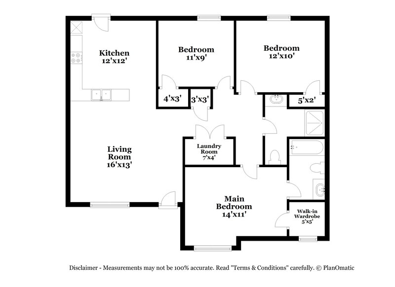 1,590/Mo, 330 Holt St W Burlington, NC 27217 Floor Plan View
