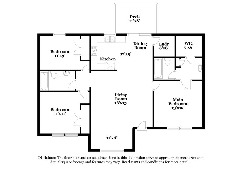 1,465/Mo, 204 Bell Dr Thomasville, NC 27360 Floor Plan View