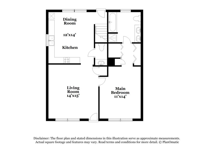 1,775/Mo, 4201 Youngstown Dr Greensboro, NC 27405 Floor Plan View